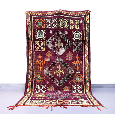 Vintage Testamen Moroccan Rug 5.3 x 9.2 ft / 163 x 283 cm - Ettilux Home